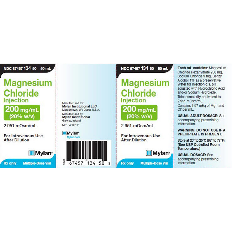 MAGNESIUM CHLORIDE INJECTION, MDV, 200MG/ML, 50ML, CHLOROMAG NDC 6745713450 NON-RETURNABLE - Image 2