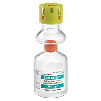 SOLU CORTEF (HYDROCORTISONE SODIUM SUCCINATE FOR INJ, USP) 500MG, 4ML NDC 00009001612 NON-RETURNABLE