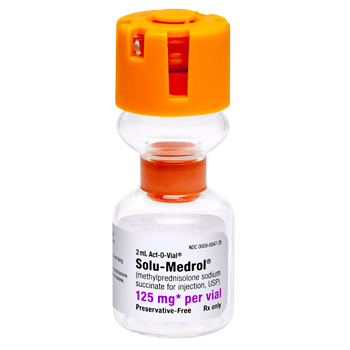 SOLU-MEDROL (METHYLPREDNISOLONE SODIUM SUCCINATE FOR INJECTION, USP), SDV, 125MG, 2ML NDC 00009004722 NON-RETURNABLE