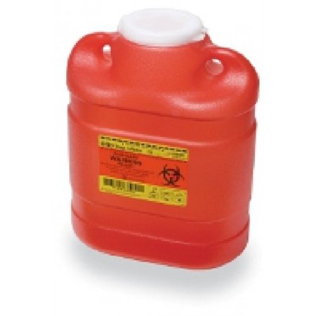 BD MULTI-USE SHARP CONTAINER, RED, REGULAR FUNNEL, 6.9QT 305489