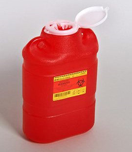BD MULTI-USE SHARP CONTAINER, RED, OPEN TOP, 5GAL 305491