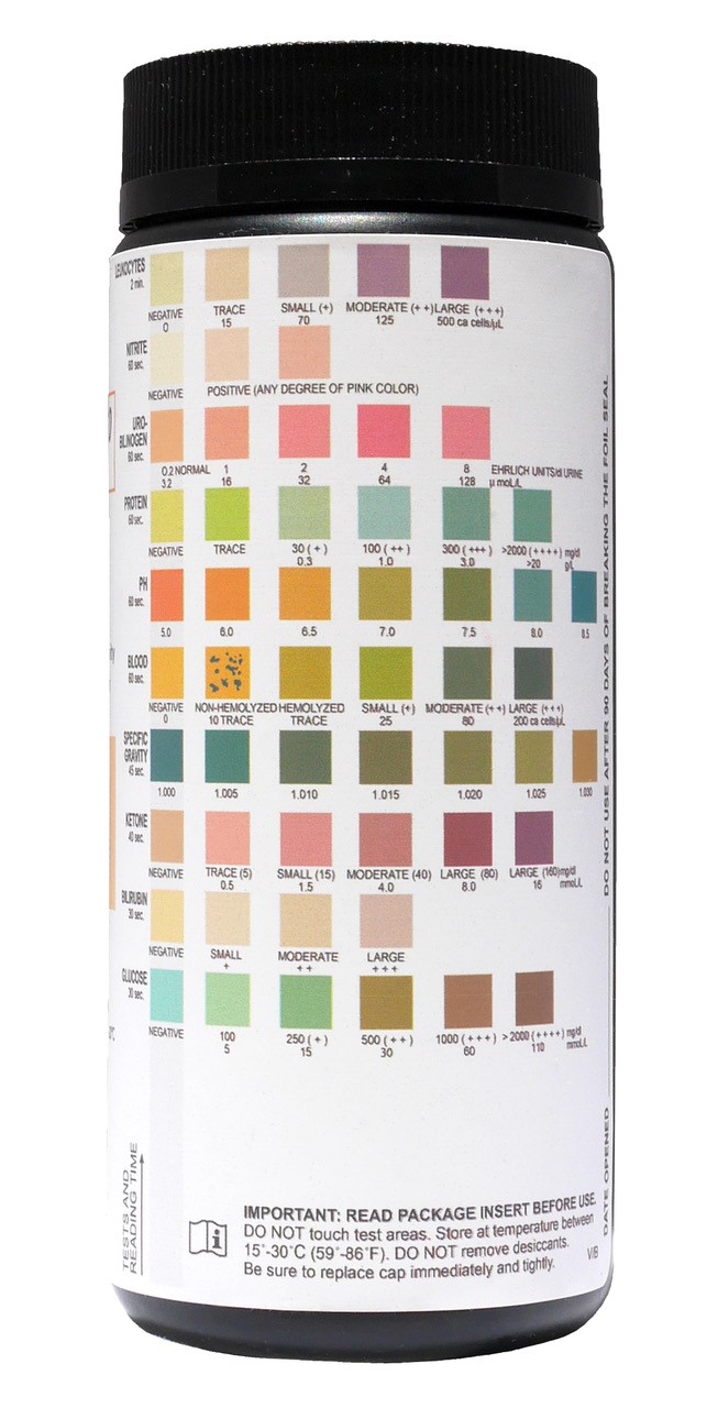 MERICHECK 10, 10 SG TEST STRIPS, URINE REAGENT STRIP. 100 BTL URS10100022