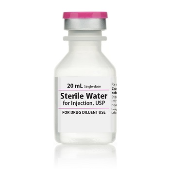 STERILE WATER 20ML, FOR INJECTION, USP, SDV, 25/PACK NDC 00409488720 NON-RETURNABLE