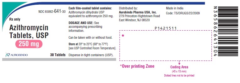 AZITHROMYCIN TAB 250MG, 30 BTL NDC 68094090030 NON-RETURNABLE