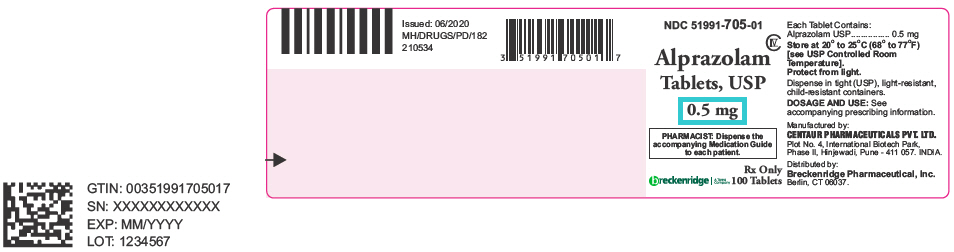 ALPRAZOLAM TAB 0.5MG, 100 BTL (C4) NDC 59762372001 CONTROLLED NON-RETURNABLE