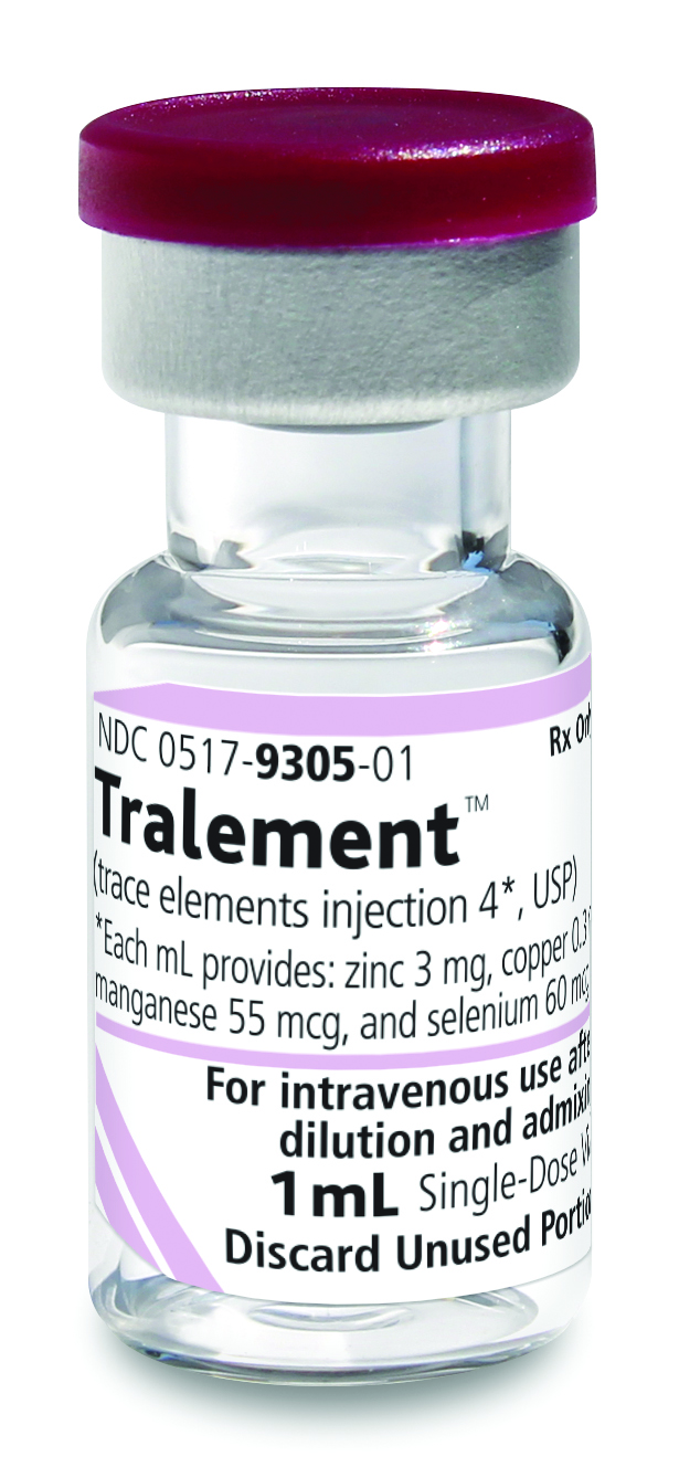 TRALEMENT (TRACE ELEMENT INJ.4), USP, SDV, 25 X 1ML NDC 00517930525 NON-RETURNABLE