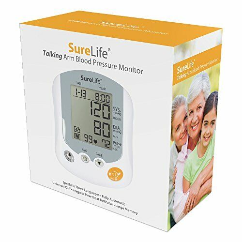 SURELIFE ARM BP MONITOR W/ UNIVERSAL CUFF, TALKING, EA 860214 - Image 2