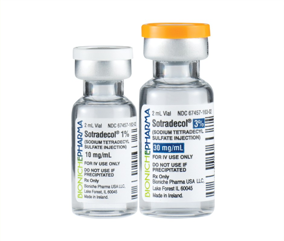 SOTRADECOL INJ 1%, 5X2ML NDC  67457016202 NON-RETURNABLE