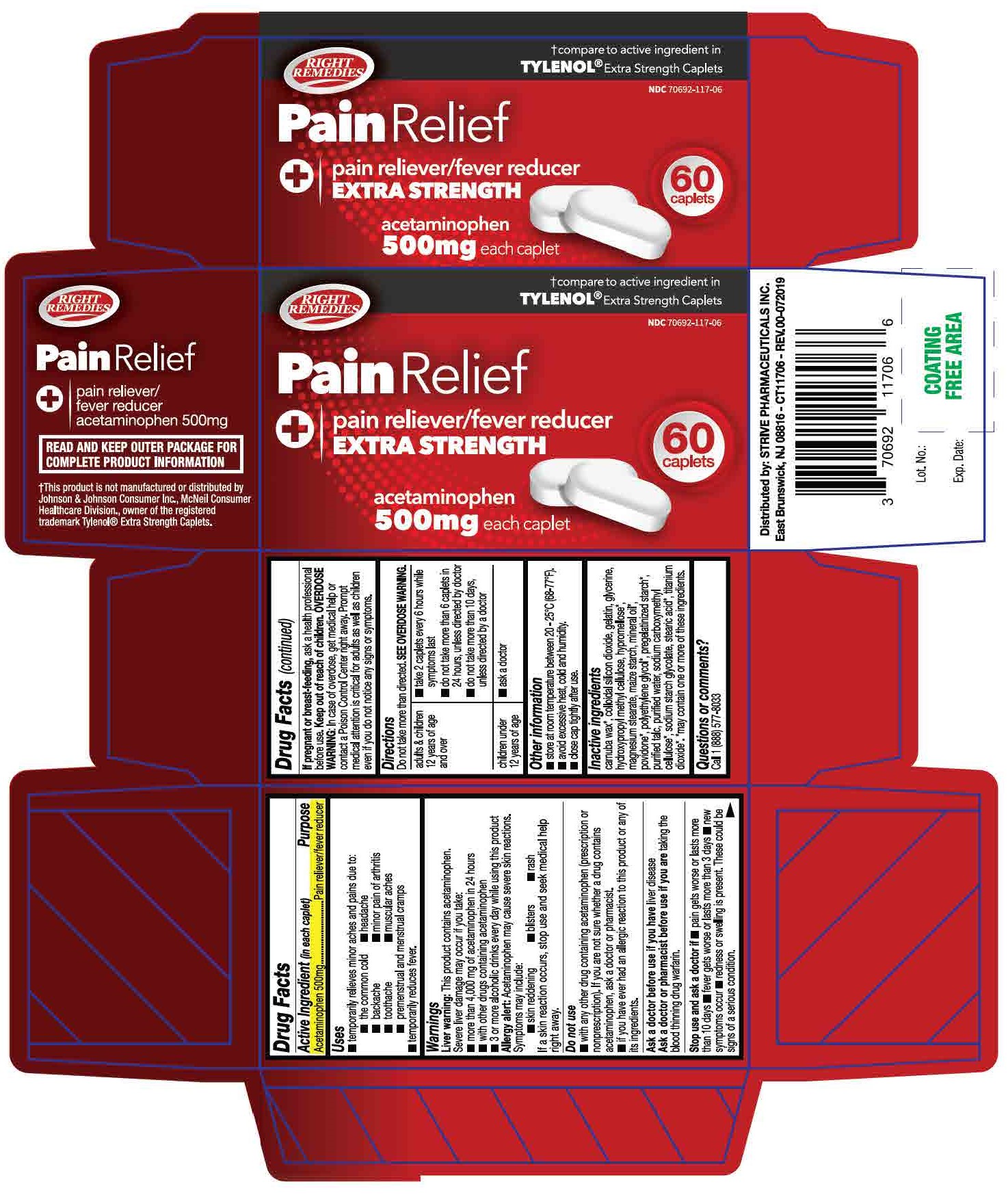 ACETAMINOPHEN CAPL 500MG, 100 BTL NDC 24385048478 NON-RETURNABLE