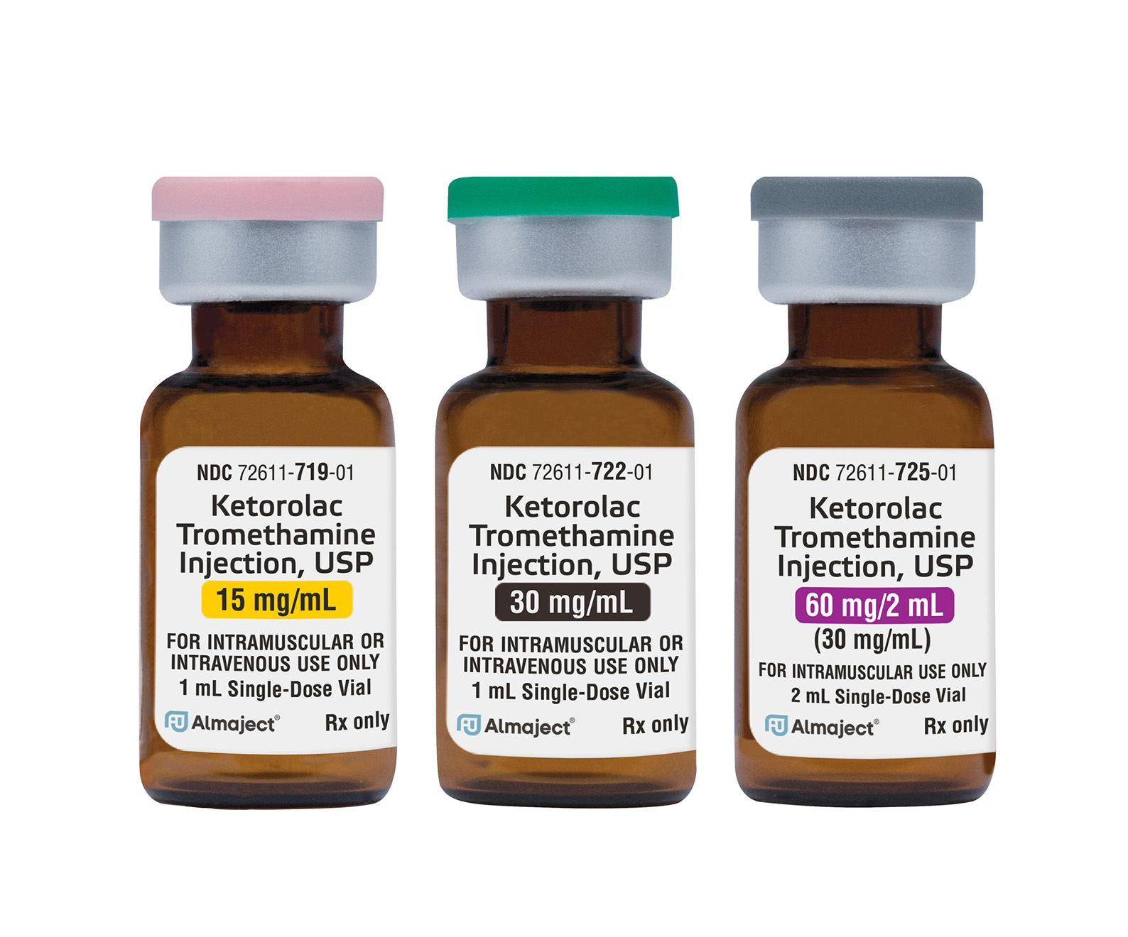 KETOROLAC TROMETHAMINE INJECTION, USP, SDV, IV OR IM, 30MG/ML, 25X1ML NDC 72266011825 NON-RETURNABLE - Image 2