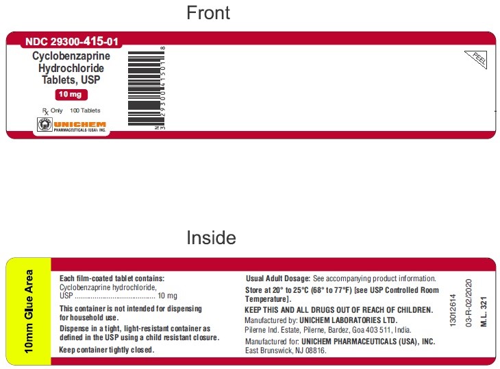CYCLOBENZAPRINE TAB 10MG, 100 BTL NDC 16571078301 NON-RETURNABLE