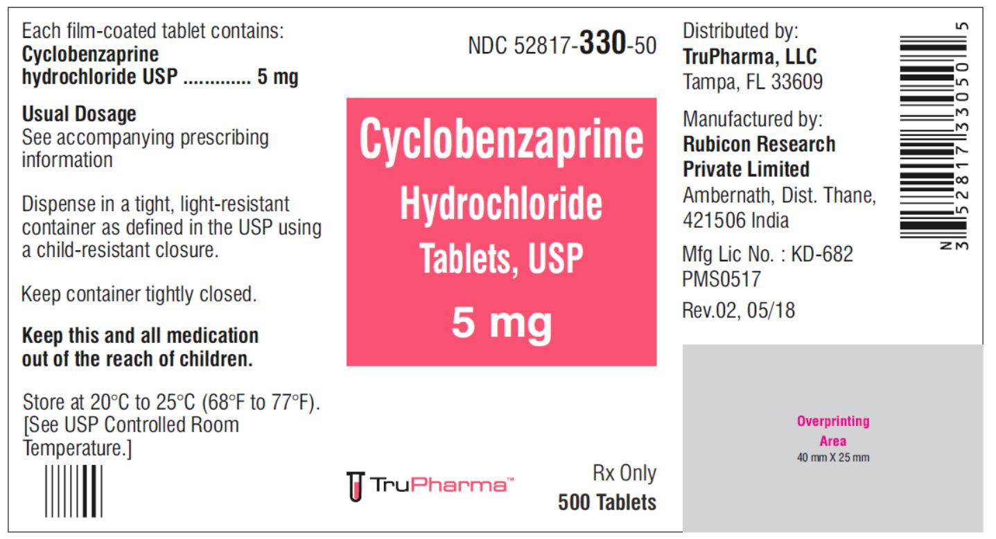CYCLOBENZAPRINE TAB 5MG, 500 BTL NDC   29300041305 NON-RETURNABLE