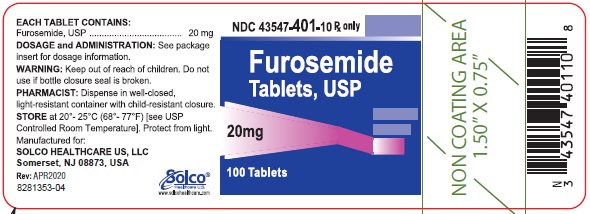 FUROSEMIDE TAB 20MG, 1000 BTL NDC 64980056210 NON-RETURNABLE