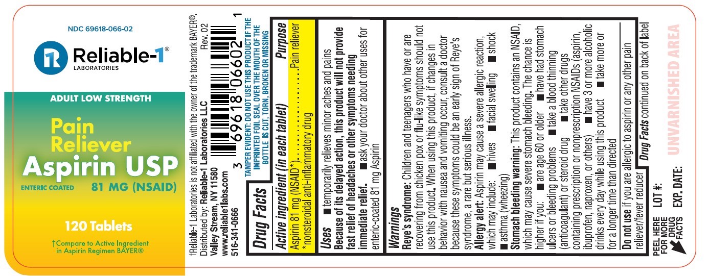 ASPIRIN EC TAB 81MG, 120 BTL NDC 71399101402 NON-RETURNABLE