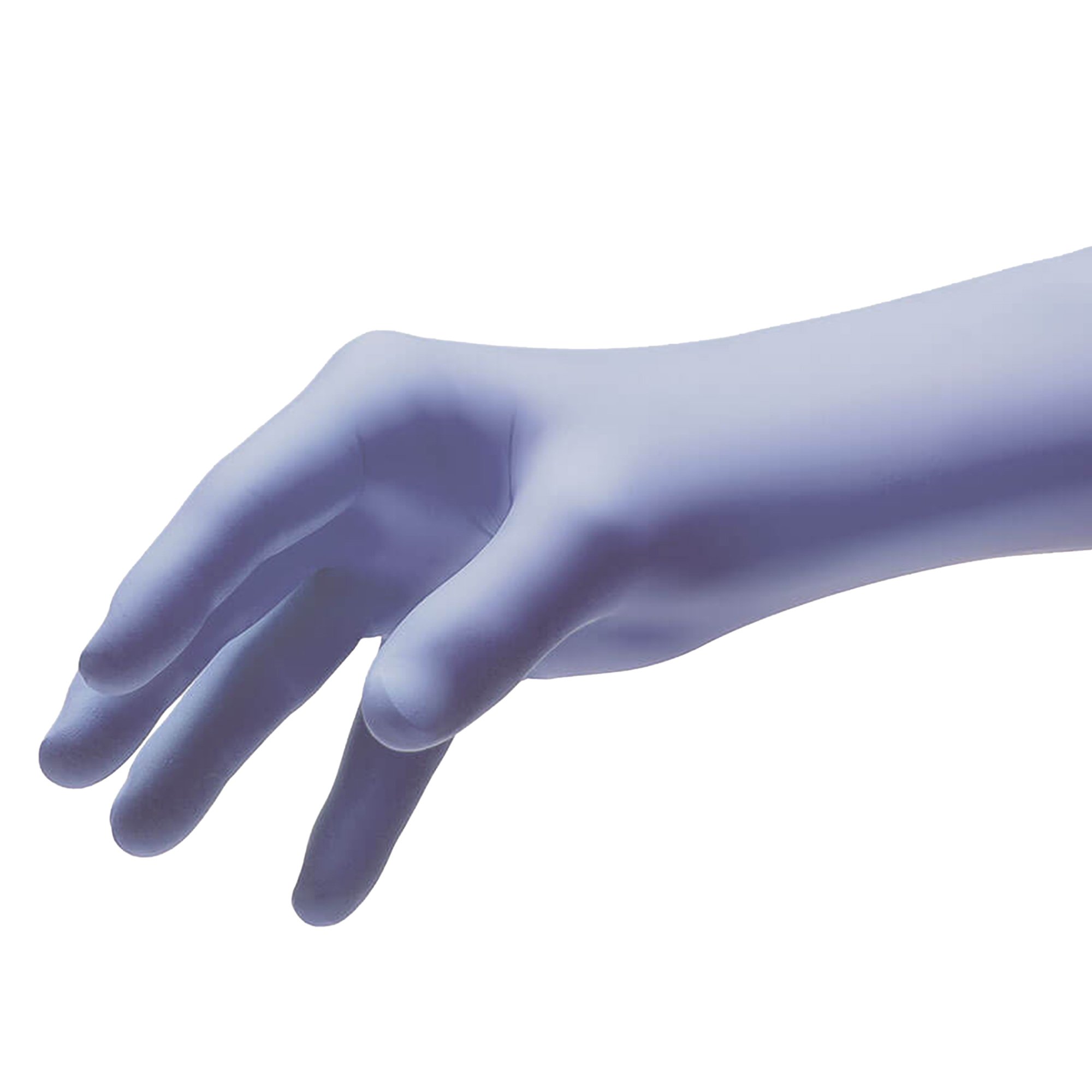 NITRILE POWDER FREE EXAM GLOVES, PURPLE, NON-STERILE, TEXTURED 200/BOX - Image 2